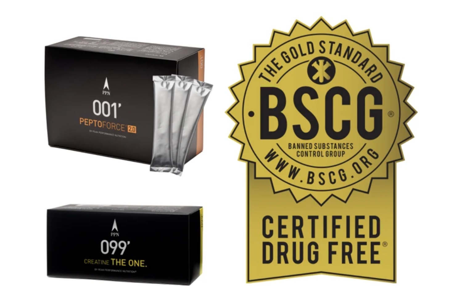 全ロット ドーピング検査の証【BSCG CERTIFIED DRUG FREEプログラム認定】新たに2商品で取得